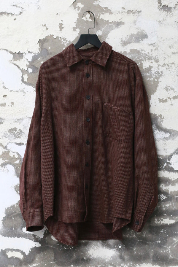 AVIVA JIFEI XUE 25 Autumn/Winter Shirt AJX-FW25-ES-BFWC-Burgundy